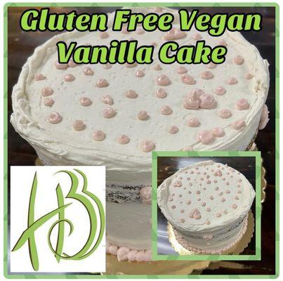 Gluten free vegan vanilla cake