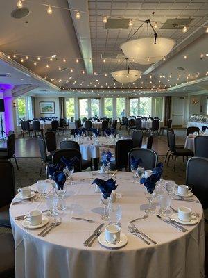 Grand room setup @Saratoga Country Club CA Wed 6/29/22