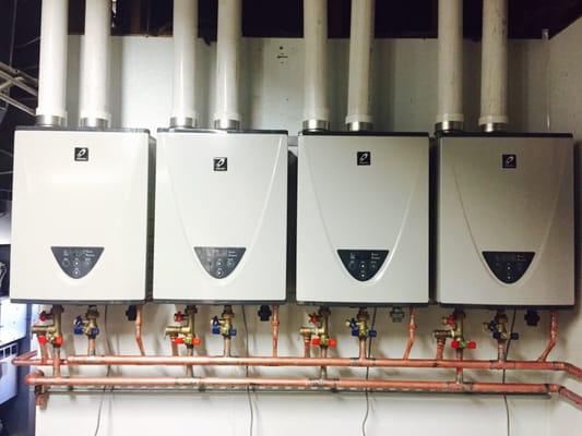 Takagi tankless water heating system