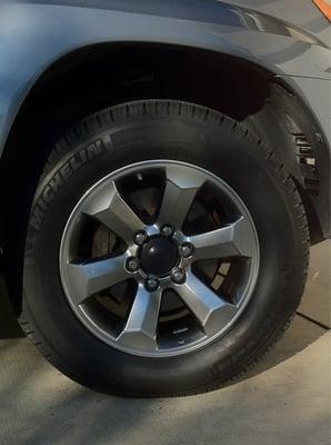 New rims (upgrade from 17" to 18" rims to save money on future tires! ) n better performance.