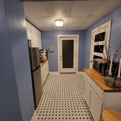 Basement kitchenette