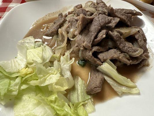 S9. Neua Num Tok (Waterfall Beef). Could not taste the lime, though.