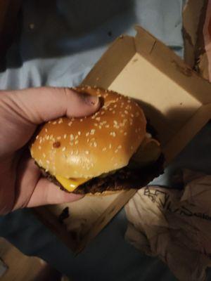 The quarter pounder from McDonald's