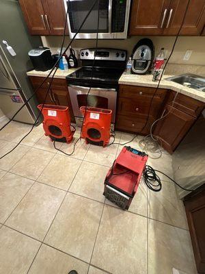 kitchen water damage