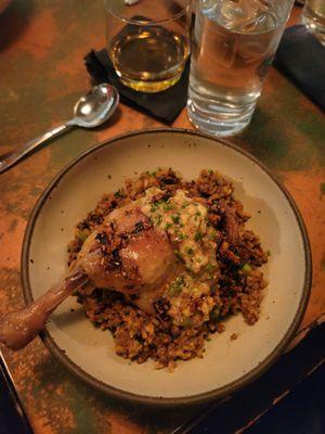 Dirty Rice Duck Confit