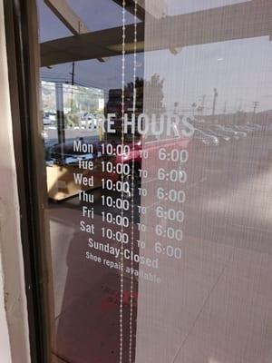 Store hours