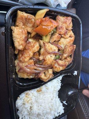 Hawaiian chicken teriyaki