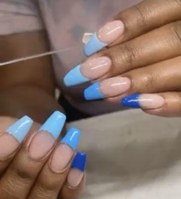 Blue French for the summer