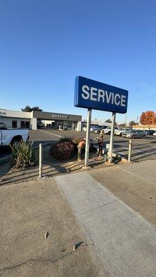 Nice quick service at the service department!