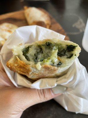 Spinach empanada