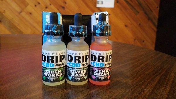 One of our vapeable CBD options, for the fastest available effects!  Three flavors, 4 strengths.