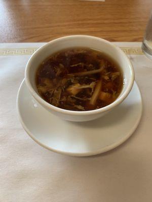 Complimentary lunch soup