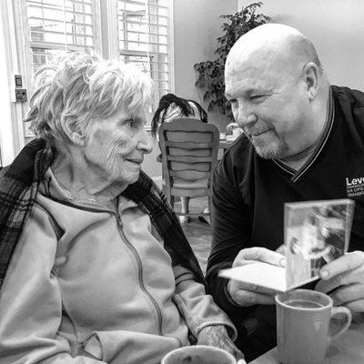 My Grandma enjoying her birthday at Orchards. We had cake and games for the family and the rest of the residents. It was a great day!