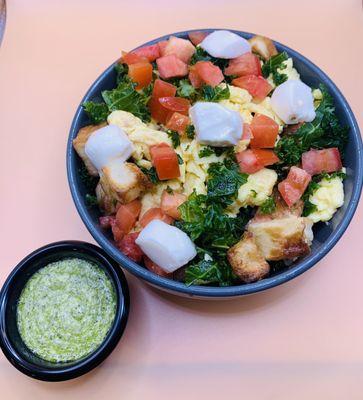 Caprese Breakfast Scramble