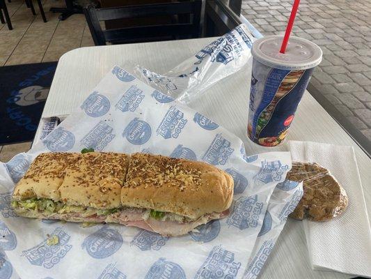 Classic Sub #2 and a Jumbo Cookie and Large Fountain Drink