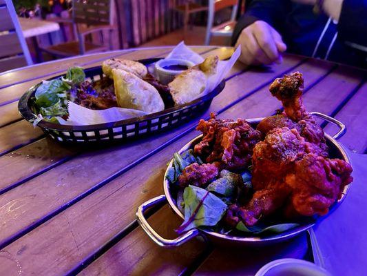 Veg Rasoi Veg Appetizer Platter & Chicken Lollypop