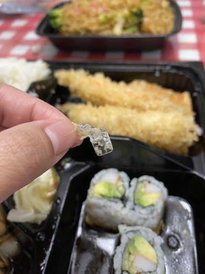 Plastic in my tempura