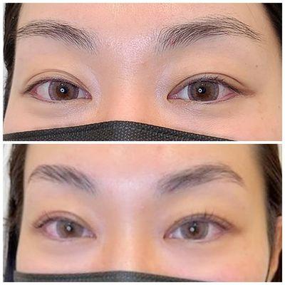 Lash lift + tint and brow lamination
The perfect combo for this Goddess