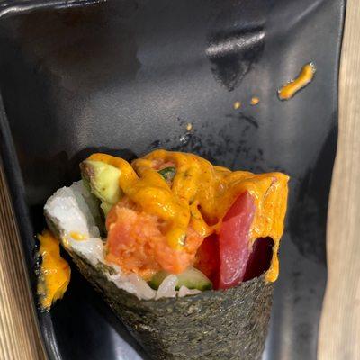 Spicy Salmon Hand Roll