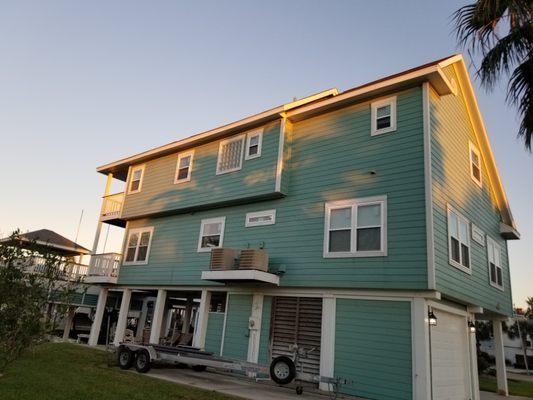 Galveston Beach house. Impact windows