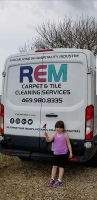 The day our first truck got lettered . Special thank you to my daughter Emma for coming up with the design :-)