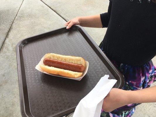 Great looking grilled hotdog