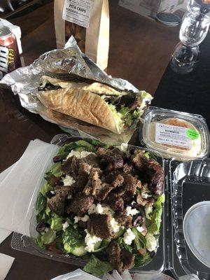 The gyro is bigger than my arm!