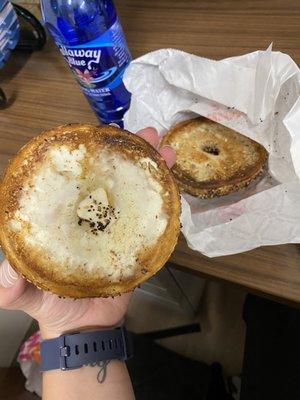 Everything Bagel with "cream cheese"