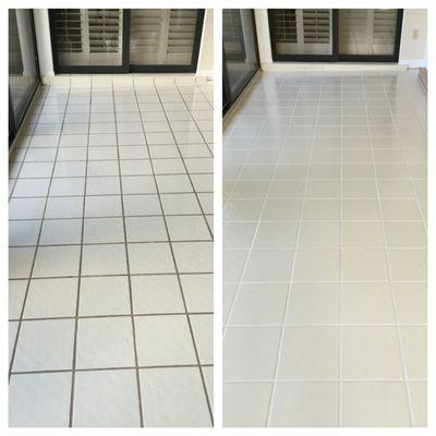 Superb tile cleaning