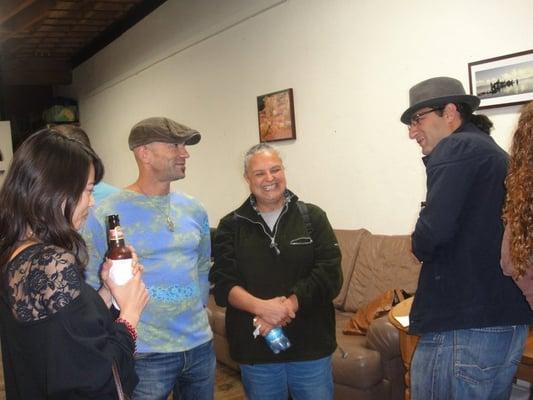 Teacher Federico and friends at a SF Spanish party