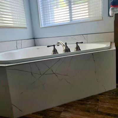 Jacuzzi/marble installation