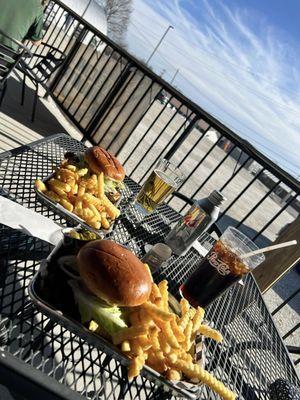 Our patio is perfect for warm days