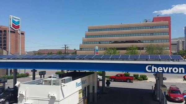 1st solar panel gas station