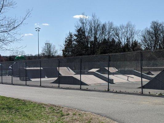 Skateboard park.