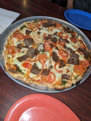 Homer Pizza add Gyro Meat