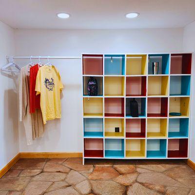 Pictured is our newly renovated Coat Closet area within the Museum Gift Shop lobby.