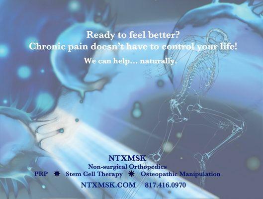 Dr. Minotti can help your   chronic pain... naturally!