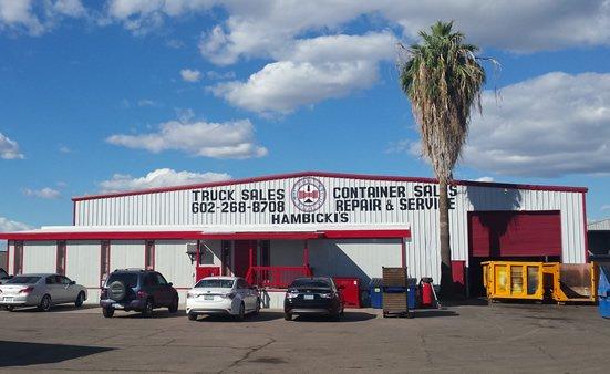 Hambicki Products, LLC Office in Phoenix, AZ. Headquarters for Manufacturing Dumpsters and Large Waste Containers.