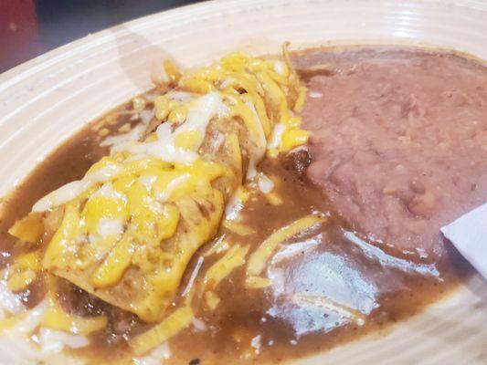 Kids enchilada plate