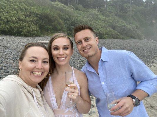 Our favorite, DEYLA!! At our engagement photo shoot on the coast.