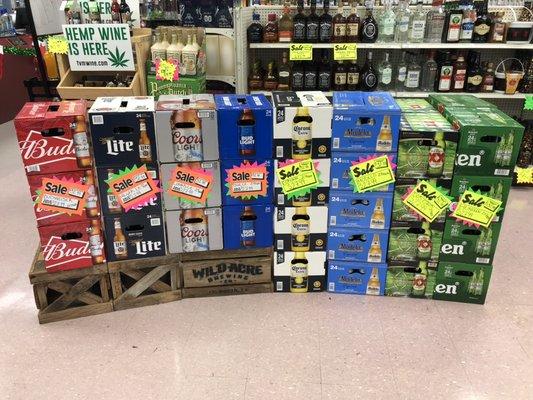 Get your cases of Beer now at Randol Mill Beverage!!