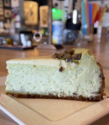 Pistachio cheesecake!