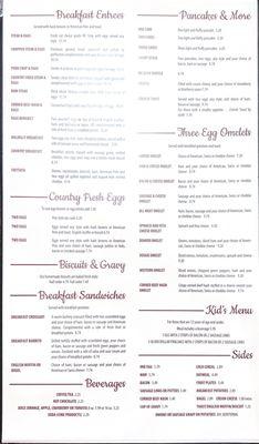 Breakfast Menu!