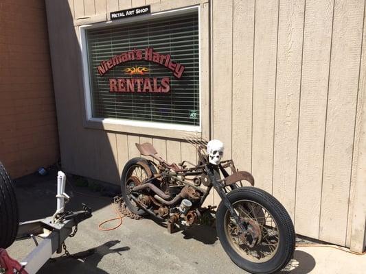 Mike Nieman's Motorcycle Rental shop.