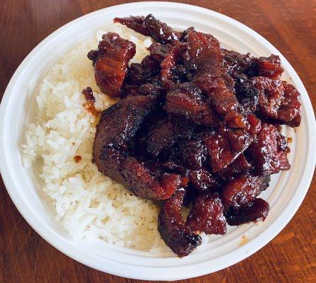 Boneless Spareribs w/Steamed White Rice - Lunch Special