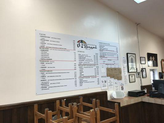 Wall Menu