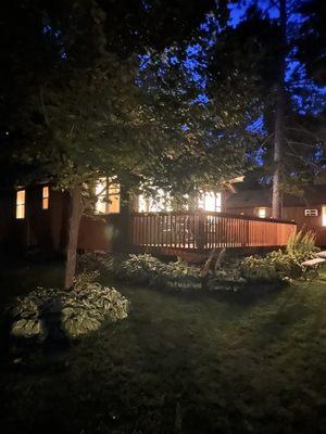 View of cabin from front yard