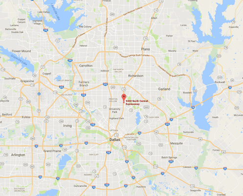 Map to Dallas Probate Attorney Duran Firm, PLLC