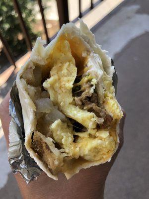 California burrito with sausage