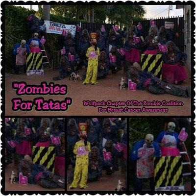 Zombies For Tatas! Wolfpack Chapter Of The Zombie Coalition For Breast Cancer Awareness!